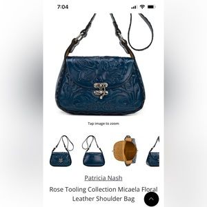 Patricia Nash Leather Shoulder Bag